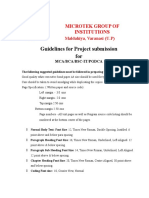 Guidelines For Project Submission For Integral