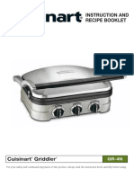 Instruction and Recipe Booklet: Cuisinart Griddler