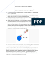 Tercera Ley de Newton o Ley de La Gravitacion Universal o