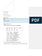 Worksheet: SUBJECT: Simple Past Tense A) Fill in The Blanks With A Verb From The Box in The SIMPLE PAST