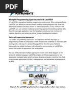 Programming Approaches in NI LabVIEW