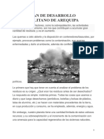 Plan de Desarrollo Metropolitano de Arequipa