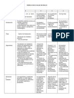 Rúbrica para Evaluar Un Ensayo