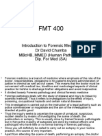 Introduction To Forensic Medicine DR David Chumba MBCHB, Mmed (Human Pathology), Dip. For Med (Sa)