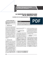 La Sanción de Amonestación en El Servicio Civil - Autor José María Pacori Cari