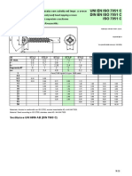 Uni en Iso 7051 C Din en Iso 7051 C ISO 7051 C: Viti Autofilettanti A Testa Svasata Con Calotta Ed Impr. A Croce