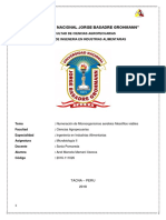 Numeración de Hongos y Levaduras