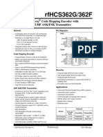 Rfhcs362G/362F: K L Code Hopping Encoder With Uhf Ask/Fsk Transmitter