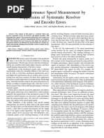 High-Performance Speed Measurement by Suppression of Systematic Resolver and Encoder Errors