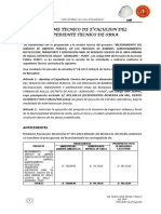 Informe Final de Evaluacion Del Proyecto Limpieza Publica Asillo