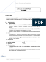 Memoria Descriptiva CARMELA HUAMÁN SARMIENTO