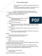 Sesiones de Evaluación Psicológica