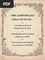 Uma Comparação Tabular Entre A CFW, DFO de Savoy, CFB de 1689 - Don Lowe & James N. Anderson