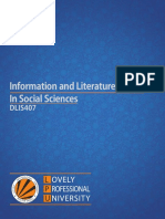 Information and Literature Survey in Social Sciences