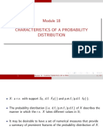 Module 18 Characteristics of A Probability Distribution