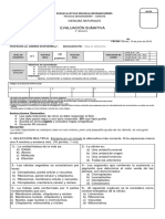 Evaluación Sumativa Ciencias Naturales La Celula (A) SR