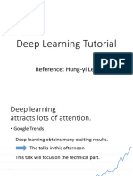 Deep Learning Tutorial: Reference: Hung-Yi Lee