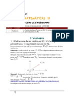 Matematicas Iii: 1 Vectores