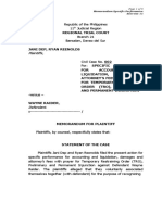 Plaintiffs,: Memorandum Specific Performance Exercise 11