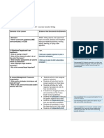 Elements of The Lesson Evidence That Documents The Elements