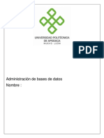 Administración de Bases de Datos Nombre