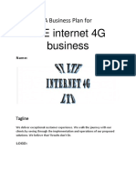 LTE Internet 4G Business: A Business Plan For