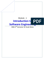 Module 1 - Introduction To Software Engg