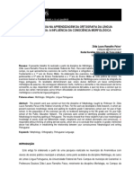 A Morfologia Na Aprendizagem Da Ortografia Da Língua Portuguesa-Consciência Morfológica