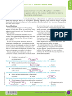 BE Smart: Bicultural Bimester 3 Unit 5 Teacher's Answer Sheet