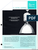 Sylvania Vanguard Single 1000w HID Industrial Series Spec Sheet 1968