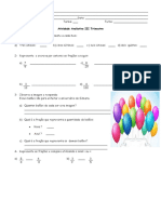 Avaliação de Matematica 4 Ano