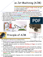 Abrasive Jet Machining (AJM) : Material Removal