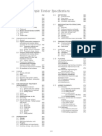 Sample Timber Specifications