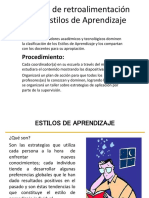 Material de Retroalimentacion Sobre Estilos de Aprendizaje