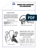 Bombas para Calibracion