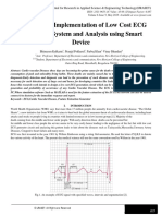 Design and Implementation of Low Cost ECG Monitoring System and Analysis Using Smart Device