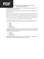 Ubicación de Planta en La Empresa Constructora y Contratistas Jergo Sac