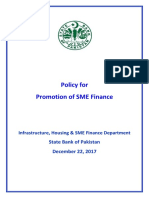 Policy For Promotion SME Finance