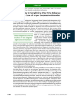 Issues For DSM-V: Simplifying DSM-IV To Enhance Utility: The Case of Major Depressive Disorder