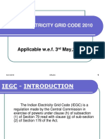 Indian Electricity Grid Code 2010: Applicable W.E.F. 3 May, 2010