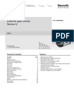 External Gear Pump Series U: Overview of Contents Features