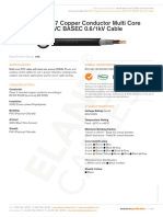 Bs 5467 Copper Conductor Multi Core Swa PVC Basec 0 6 1 KV Cable