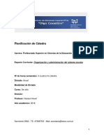 Planificación de Gestión y Organización Institucional.2018