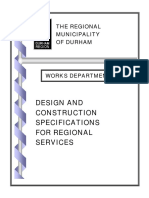 Road, Sewer and Watermain Design and Construction Specs