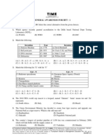 General Awareness For Iift - 1: Directions For Questions 1 To 30: Select The Correct Alternative From The Given Choices