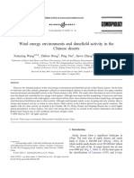 Wind Energy Environments and Dunefield Activity in The Chine 2005 Geomorphol