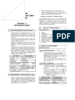 Negotiable Instruments Law