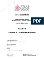 Atlas Essentials Volume 1 Keeping A Vocabulary Notebook