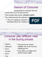 Buying Behaviors of Consumer