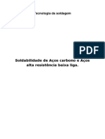 Soldabilidade de Acos Carbono e ARBL PDF